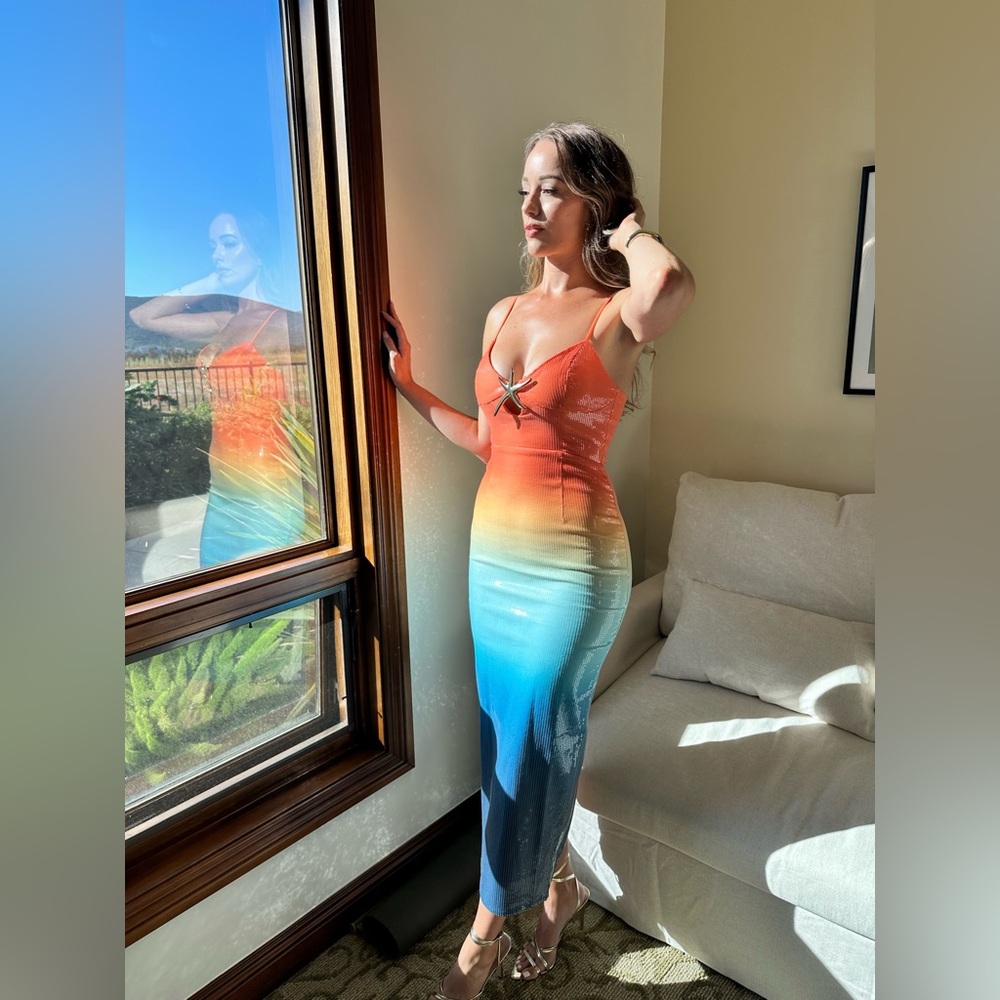 BENITO MIDI DRESS - OMBRE